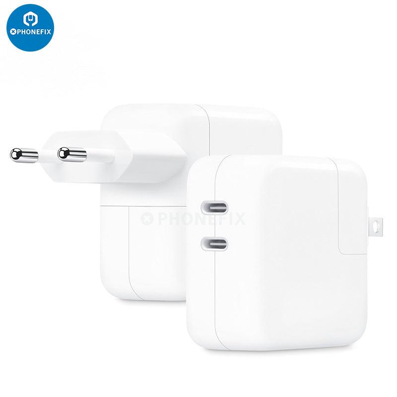 35W Dual USB-C Port Compact Power Adapter for iPhone MacBook