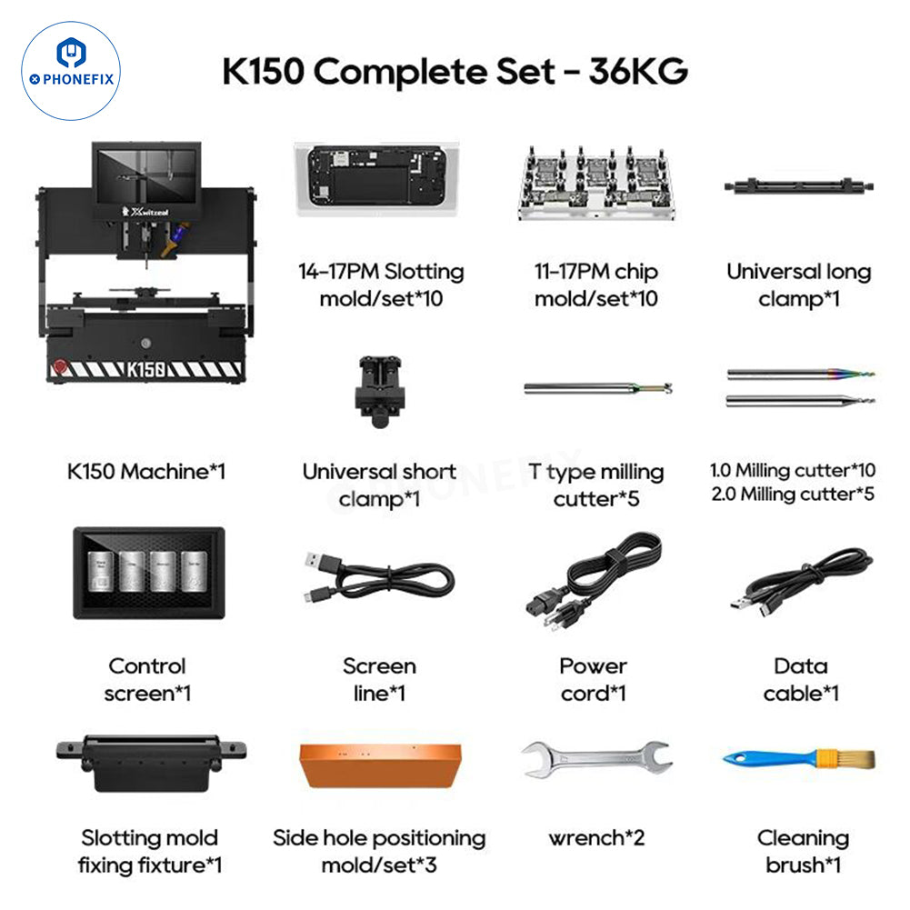 Xwitzeal K150 iPhone SIM Slot Cutting & PCB CNC Grinding Machine