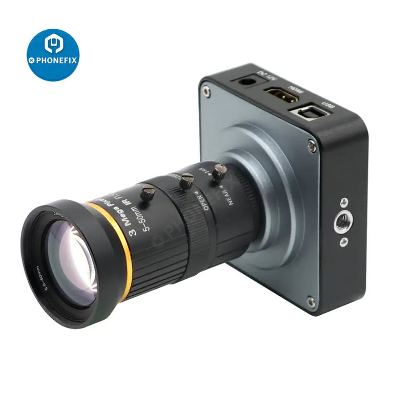 38MP HDMI USB 60FPS Camera 5.0-50mm F1.4 Lens Industry Live