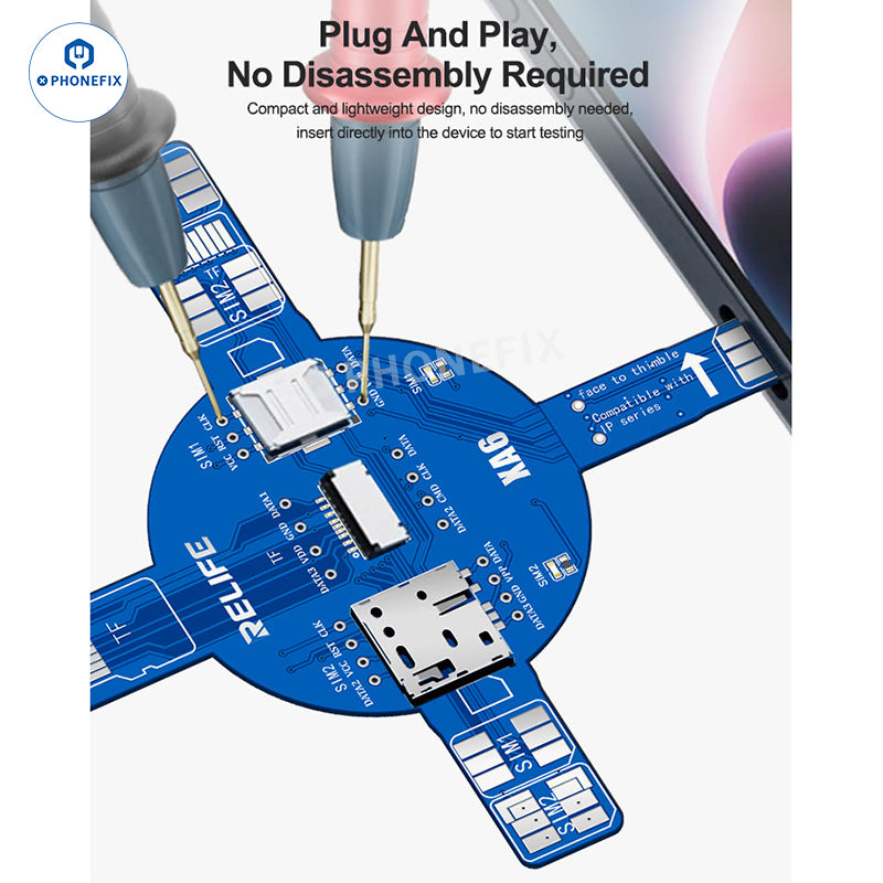 RELIFE XA6 Dual SIM Card Signal Test Board for iPhone Android - CHINA PHONEFIX SHOP Team