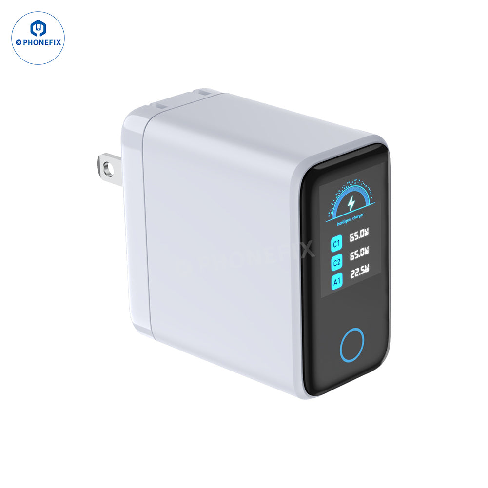 LCD Smart 65W Digital Display Charger PD Adapter - CHINA PHONEFIX SHOP Team
