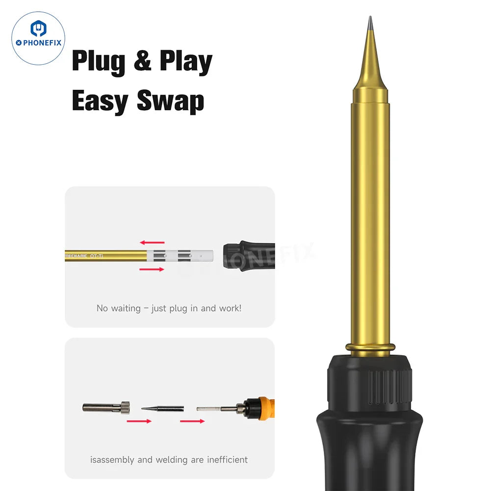 MECHANIC OT Series Soldering Iron Tips for T12 950 Rework Station