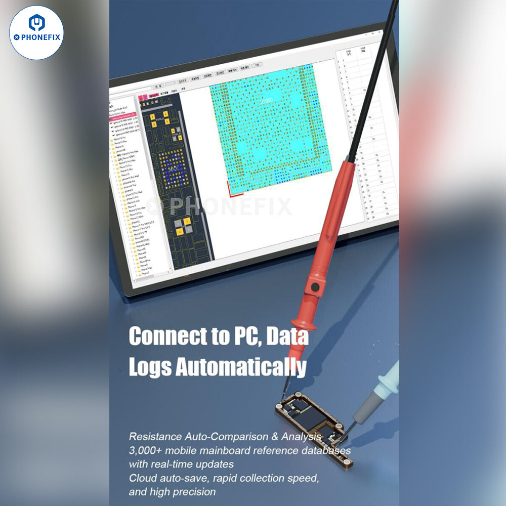 Smart Resistance Analyzer for Phone PCB IC Socket Troubleshooting