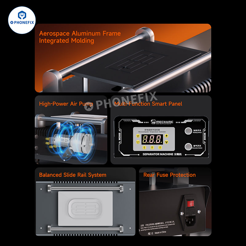 MECHANIC MC988 Phone 10.5-inch Screens Vacuum Heating Separator
