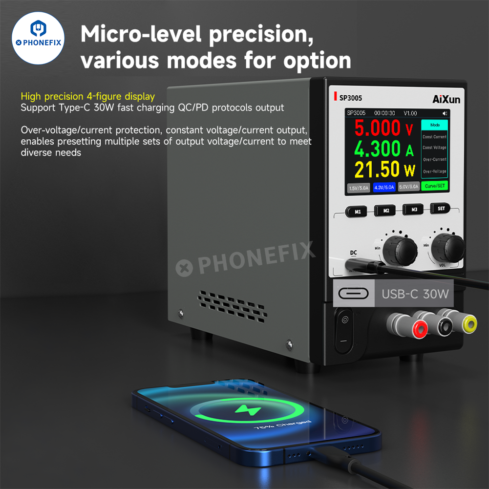 AIXUN SP3005 30V 5A CNC Programmable DC Power Supply