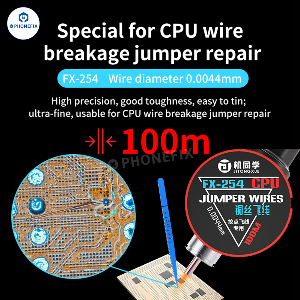 JTX Jumper Wires for Phone Motherboard CPU IC Pad Soldering Repair