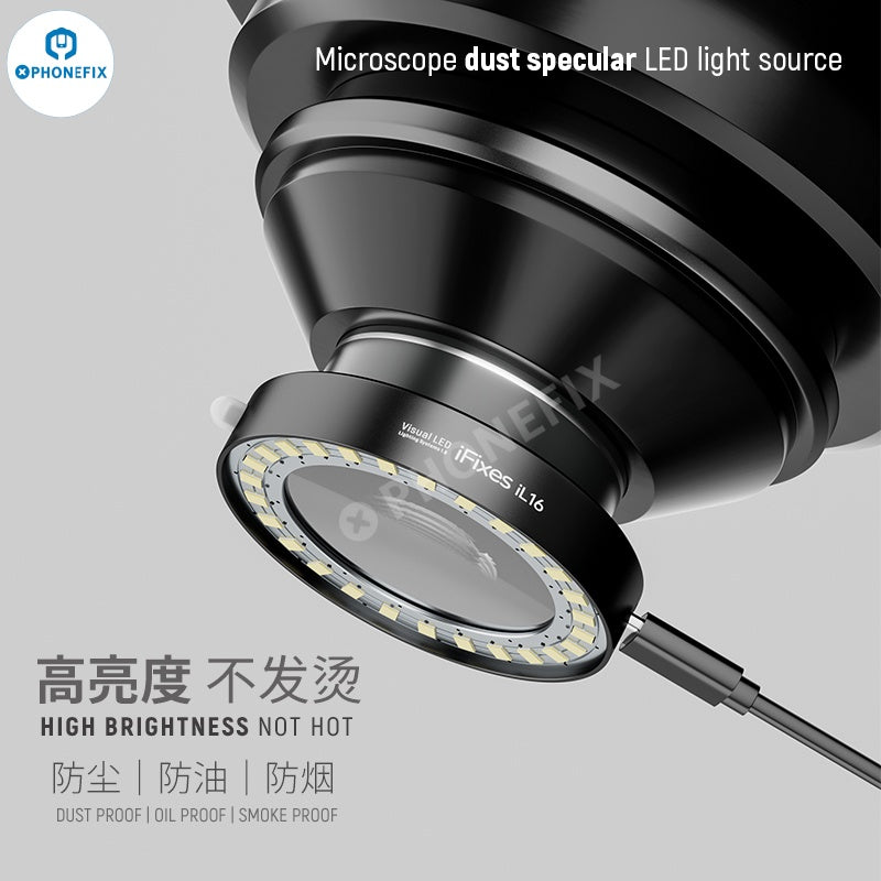 iFixes iL16 Microscope Light Dust-proof Mirror LED Lamp Source