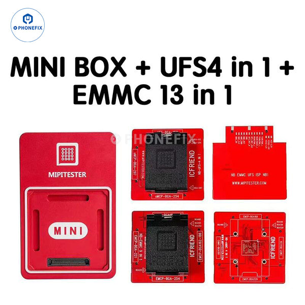 MiPiTester MINI Tester Box UFS153 UFS254 EMMC 13 IN 1 Adapter