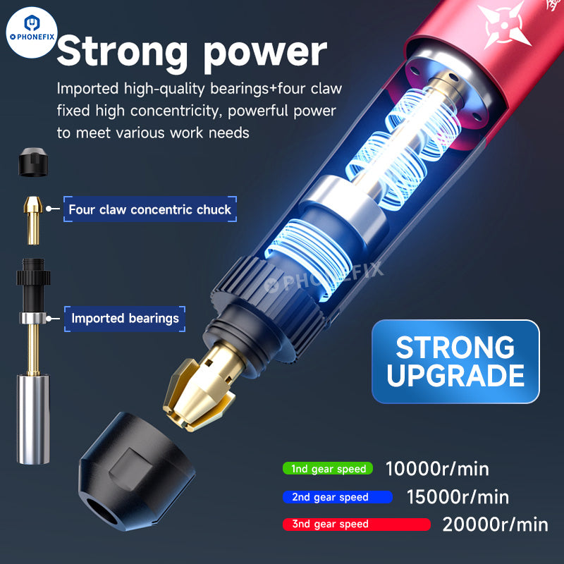 XZZ Z1 Pro Electric Polishing Pen Mobile Phone PCB IC Grinding Tool