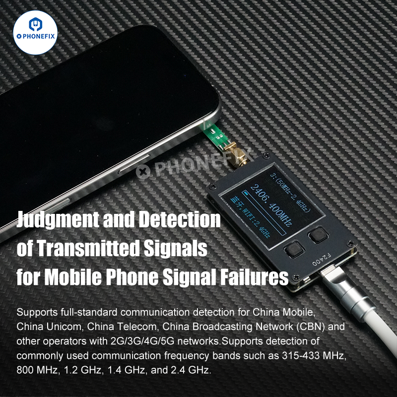 F2400 Signal Frequency Tester for Phone/BlueTooth/WiFi/Car Key Repair