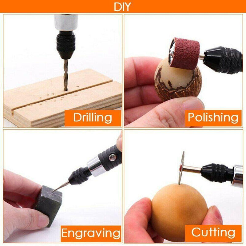 DIY Small Electric Micro Engraving Pen Rotary Carving Tool Kit