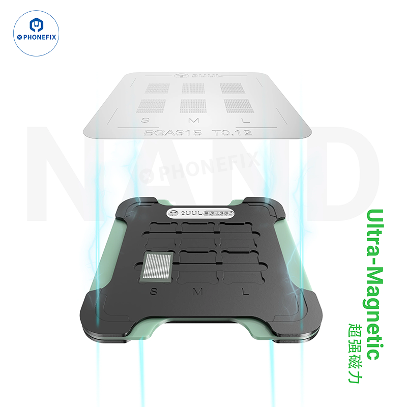 2UUL BH16 Nand Reballing Magnetic Base with BGA110 BGA315 Stencil
