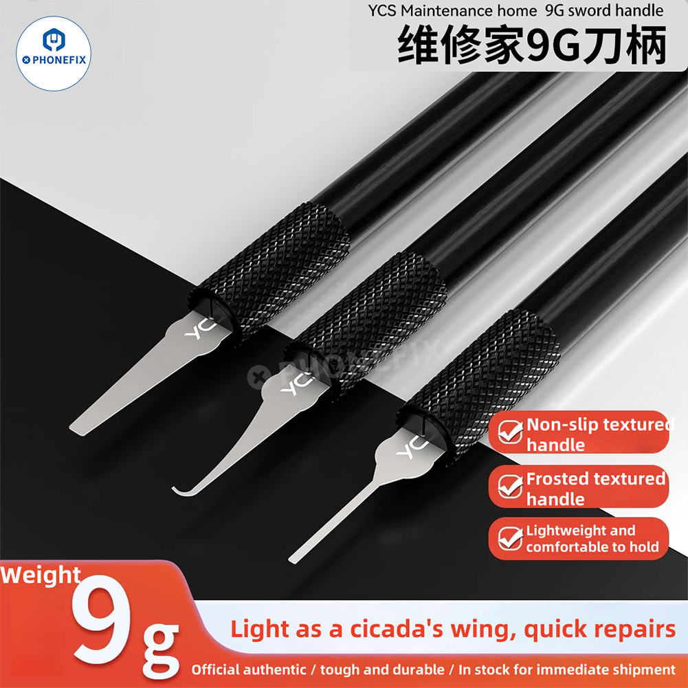 YCS 9G Non-slip Handle with Blade for Phone CPU Chip Glue Removal