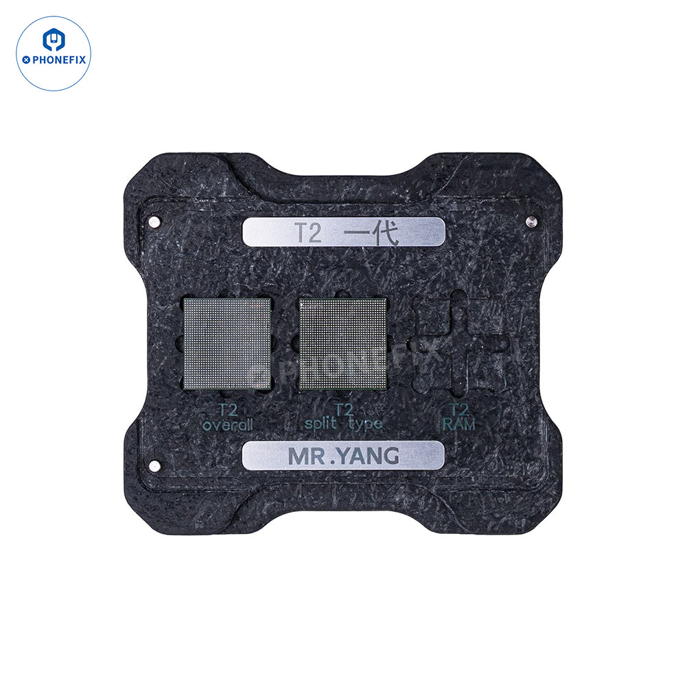 YCS M.Y DJI Drone RC2 T2 CPU IC Reballing Stencil Soldering Platform