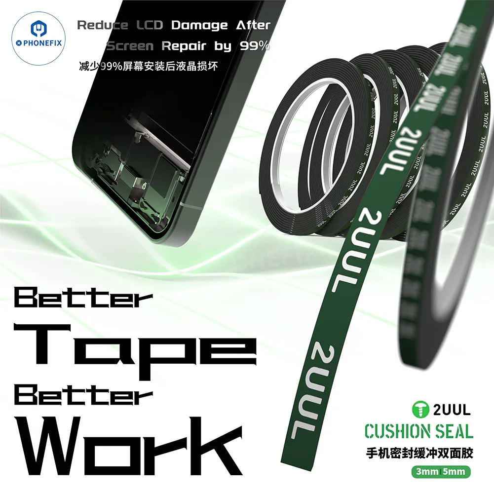 2UUL Cushion Sealing Tape for Mobile Screen/Back Cover/Frame Repair - CHINA PHONEFIX SHOP Team