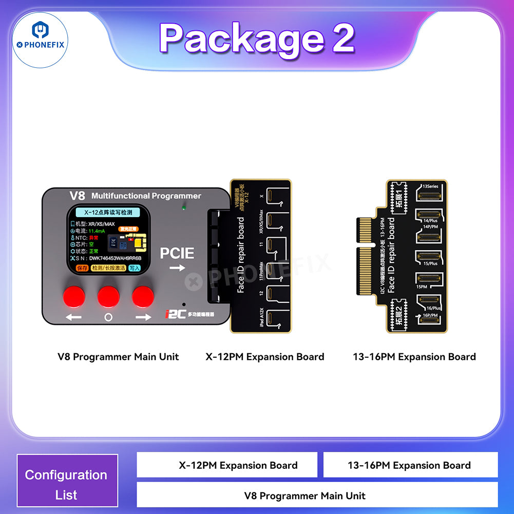 i2C V8 Multifunctional Programmer for iPhone Face ID Repair - CHINA PHONEFIX SHOP Team