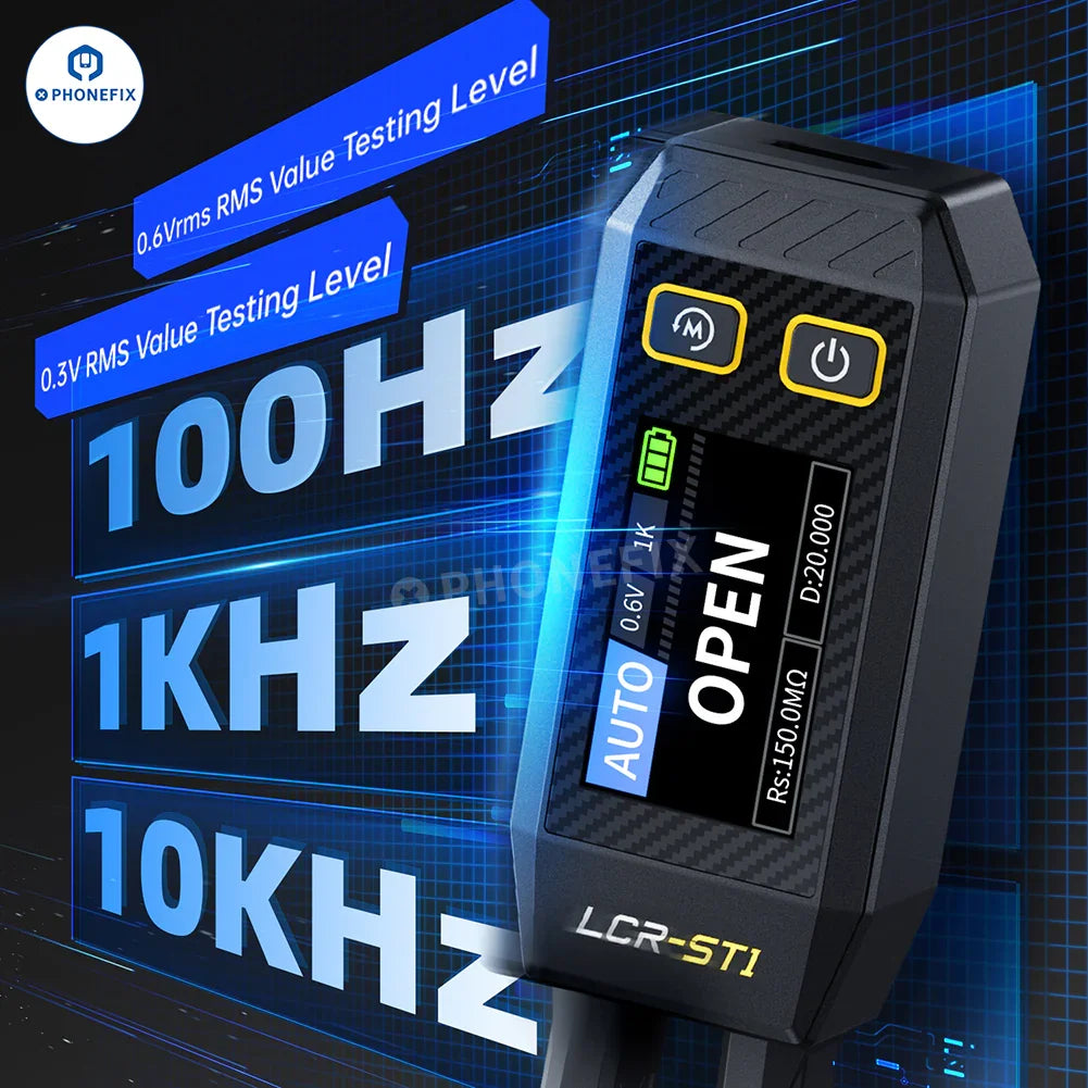 FNIRSI LC1020E LCR-ST1 Mini Digital Tweezers Bridge LCR ESR Tester - CHINA PHONEFIX SHOP Team