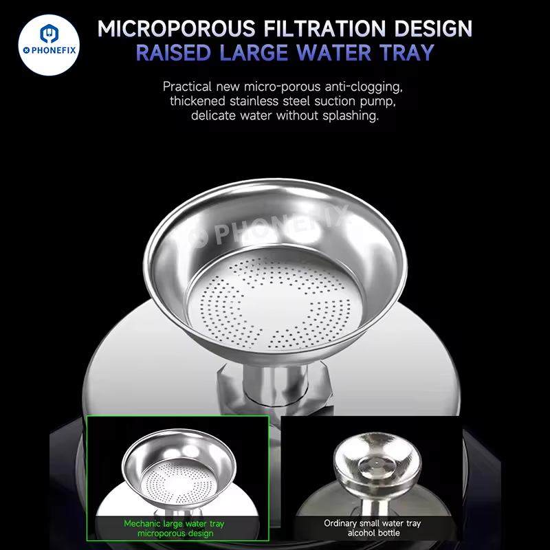 150ml Glass Alcohol Bottle Phone Repair Press-type Liquid Cleaner Box