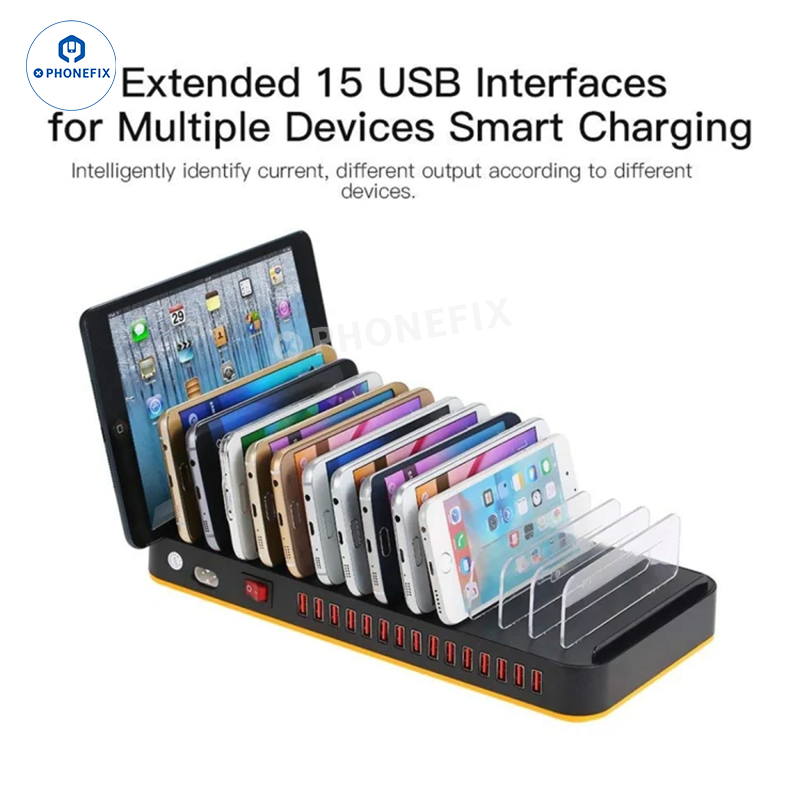 WLX 815 815P USB Charging Station with Storage Rack for Phone Tablet