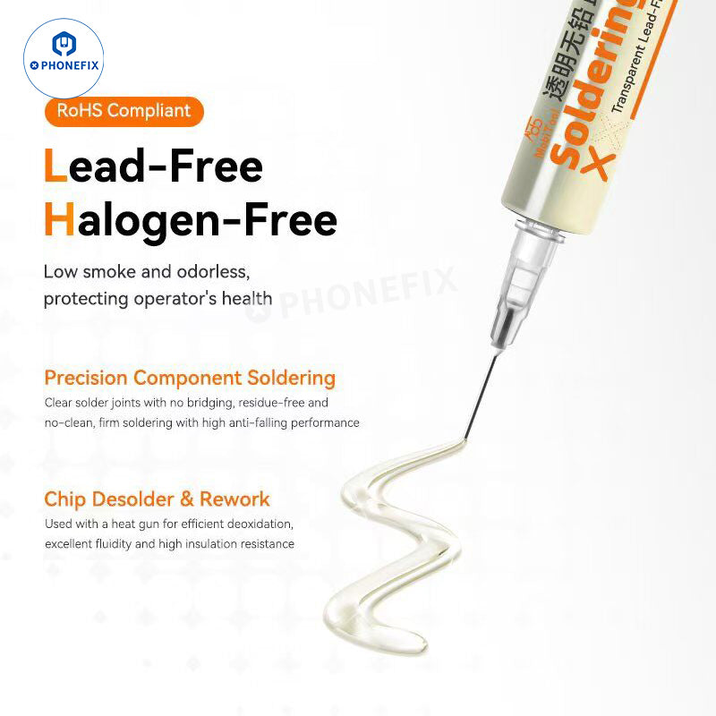 MobiTool MT-11 Clear Lead-free Soldering Flux for Phone PCB IC Repair - CHINA PHONEFIX SHOP Team