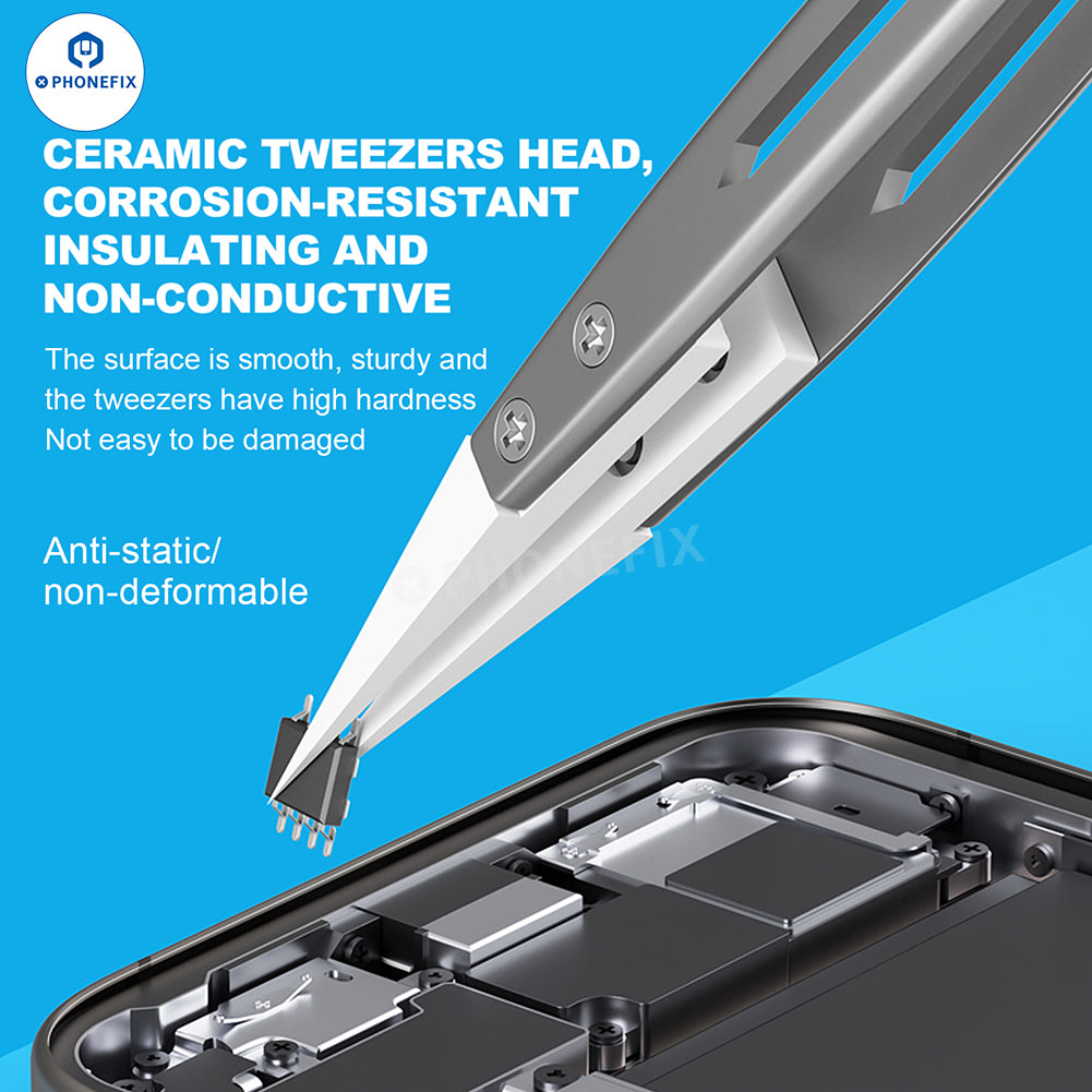 MaAnt TC-01 TC-02 Jumper Wire Ceramic Tweezers for Phone Repair