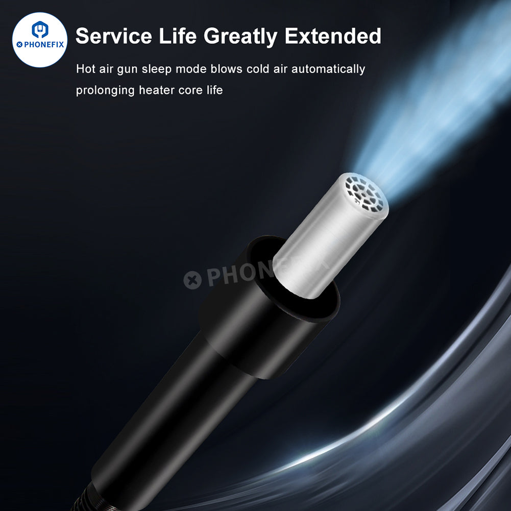 QUICK 857 Pro 580W Digital Hot Air Rework Station for Phone Repair