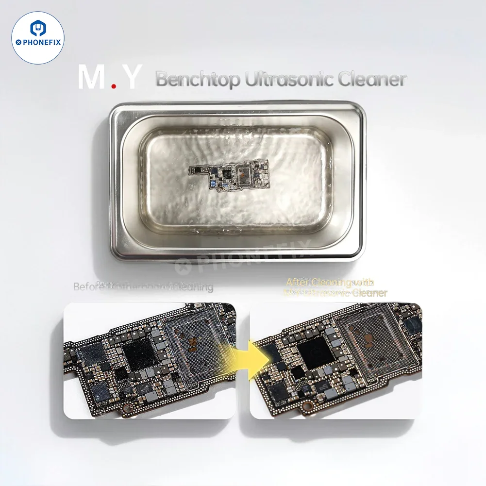 YCS M.Y C09 0.9L Ultrasonic Cleaner for Phone PCB Circuit Cleaning
