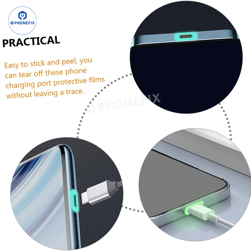 Luminous Charging Port Protective Film for Mobile Phones