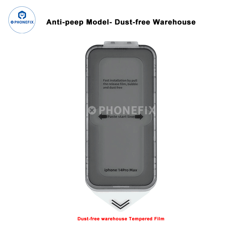 Dust-free Cabin Tempered Film Screen Protector For iPhone 12-15PM