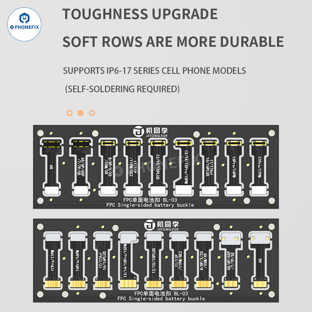 JTX BL-03 BL-04 Battery Connector for iPhone 6-17 Series/Android