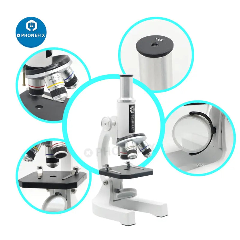 40X-640X Monocular Biological Microscope for Kids Beginner