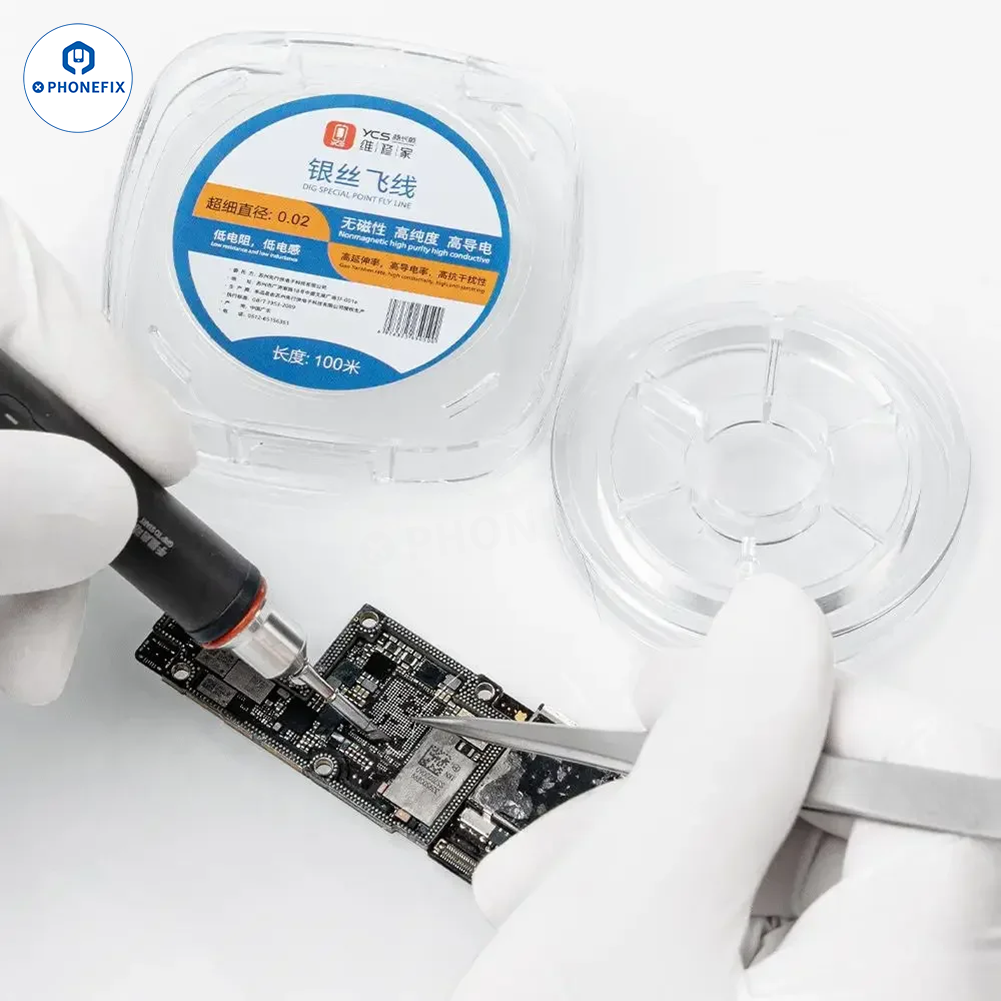 YCS Silver Copper Jumper Wire Phone PCB Soldering Repair Tool