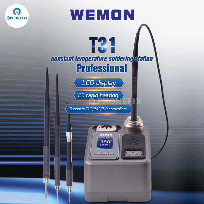 WEMON T31 Soldering Station Compatible C115 C210 C245 Iron Tip