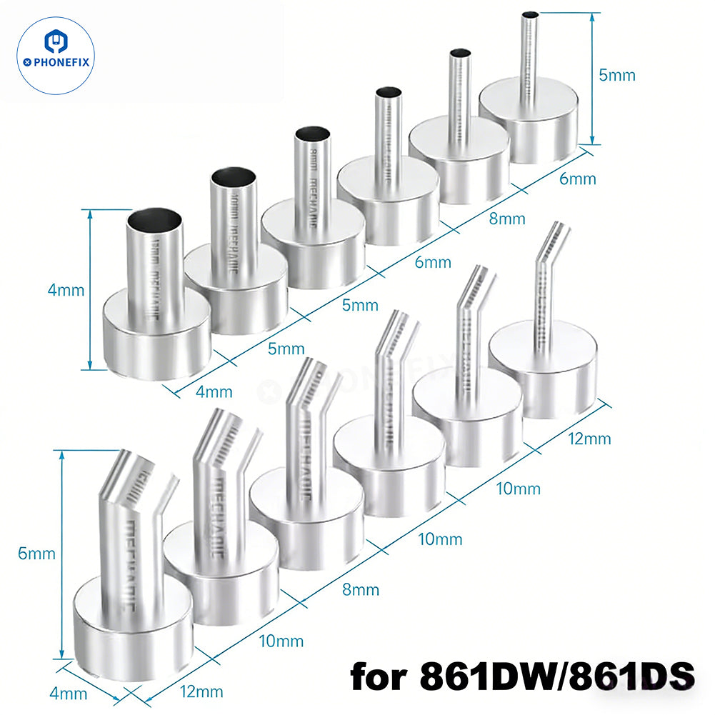 MECHANIC Straight/Bent Nozzle for 861/2008 Series Hot Air Gun - CHINA PHONEFIX SHOP Team