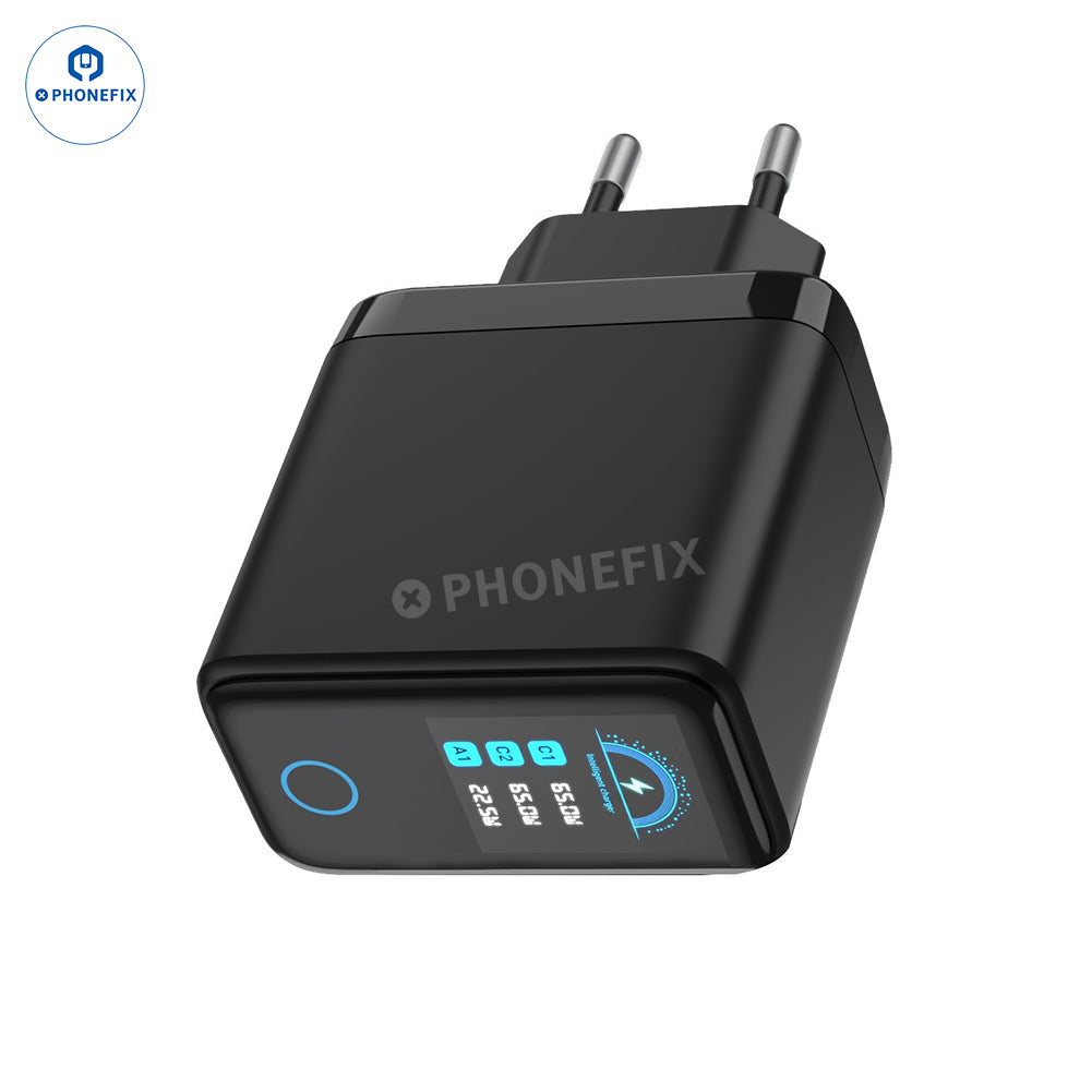 LCD Smart 65W Digital Display Charger PD Adapter - CHINA PHONEFIX SHOP Team