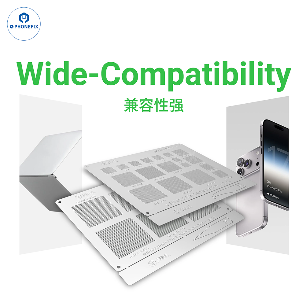 2UUL BG02 AB Universal Reballing Stencil for Phone CPU NAND WIFI IC