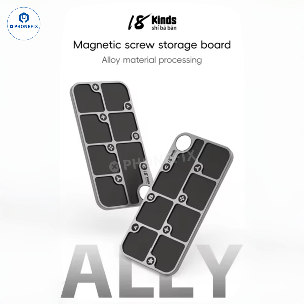 Aluminum Alloy Screw Magnetic Storage Tray Mat for Phone Repair