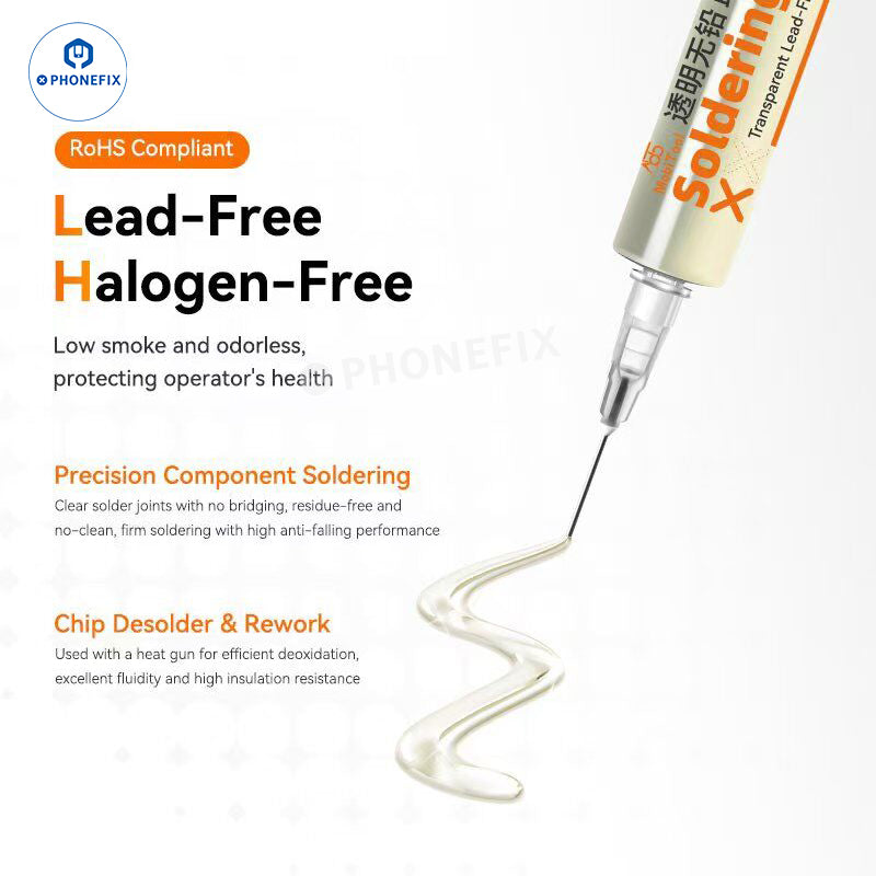 MobiTool MT-11 Clear Lead-free Soldering Flux for Phone PCB IC Repair - CHINA PHONEFIX SHOP Team