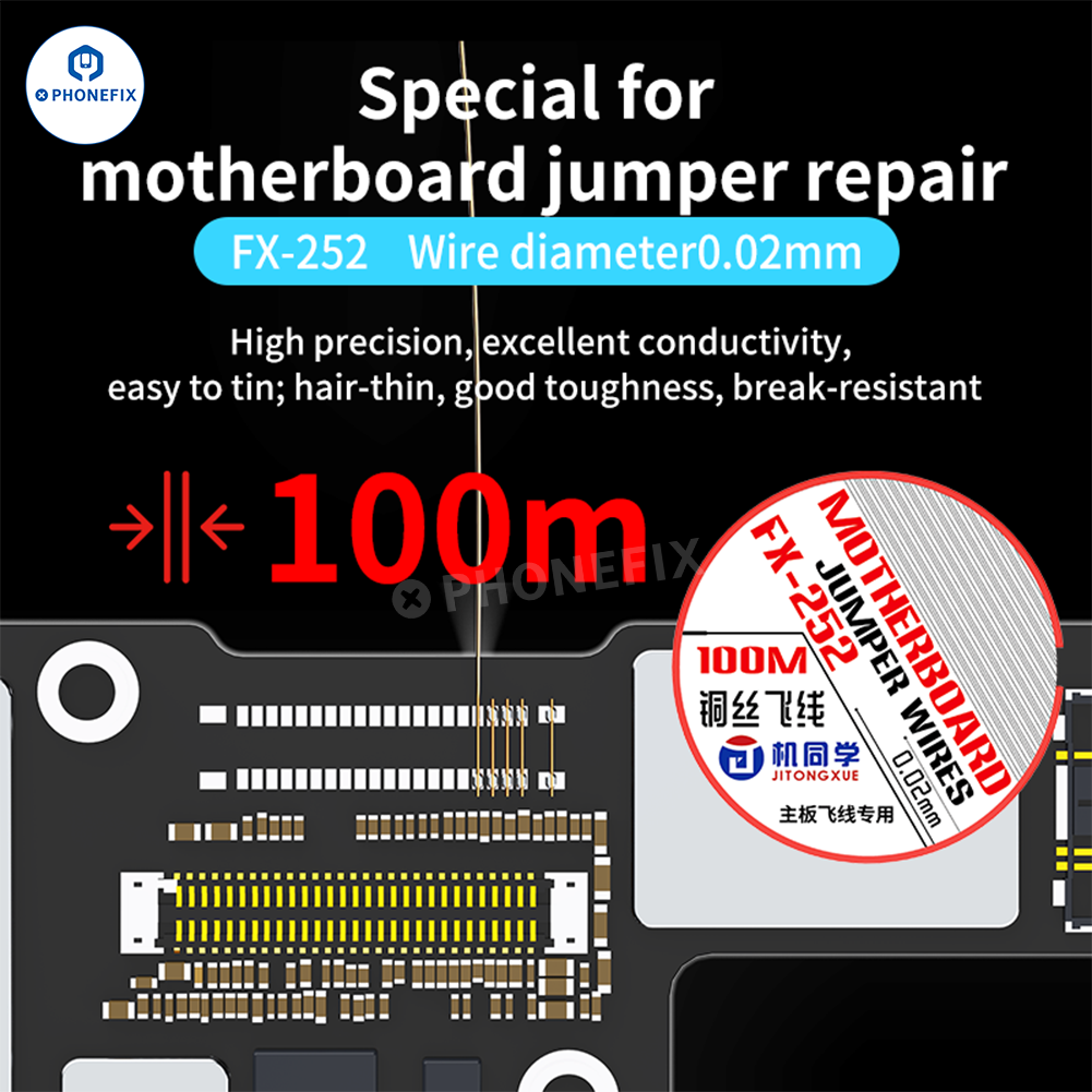 JTX Jumper Wires for Phone Motherboard CPU IC Pad Soldering Repair