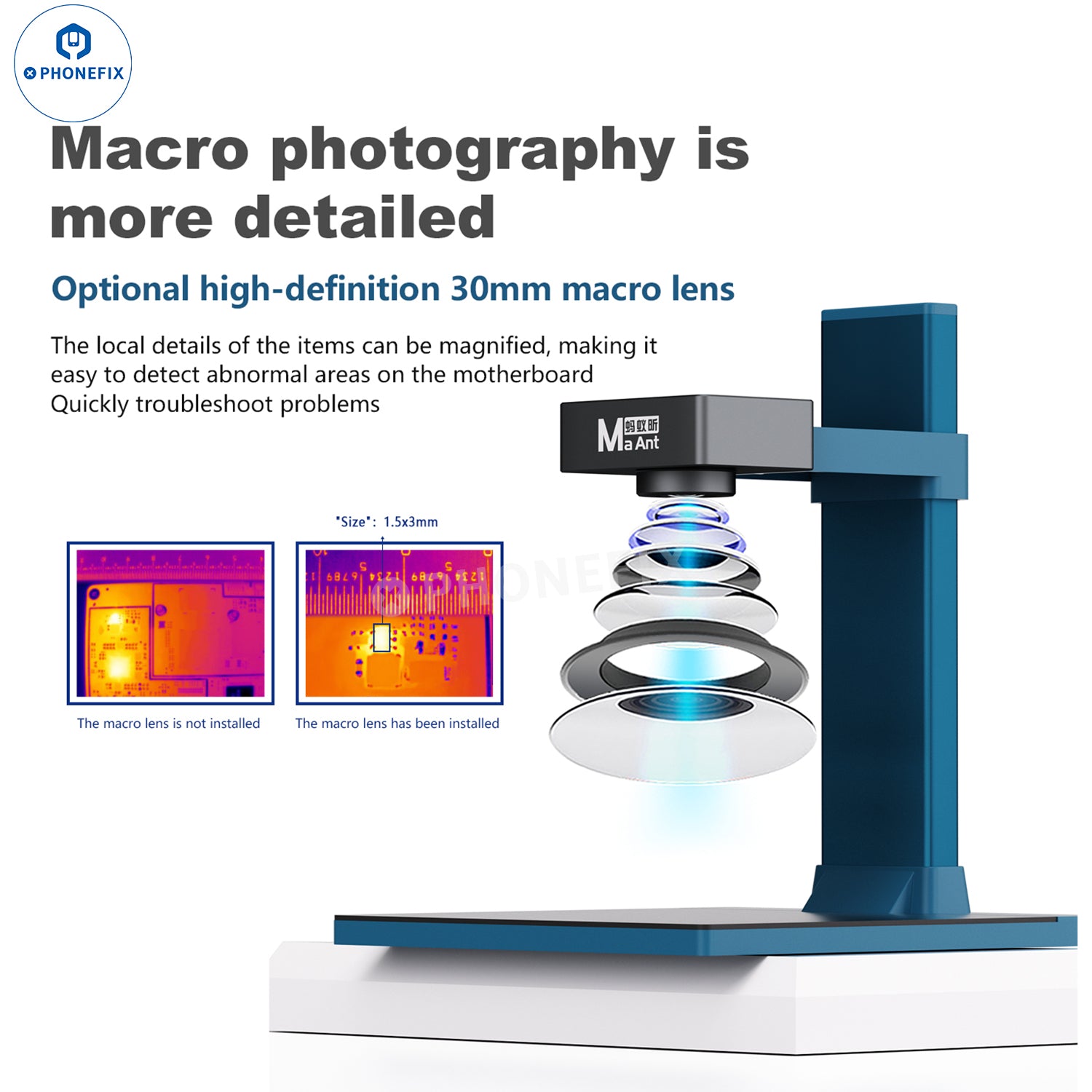 MaAnt RC-5 Infrared Thermal Imaging Camera PCB IC Fault Analyzer