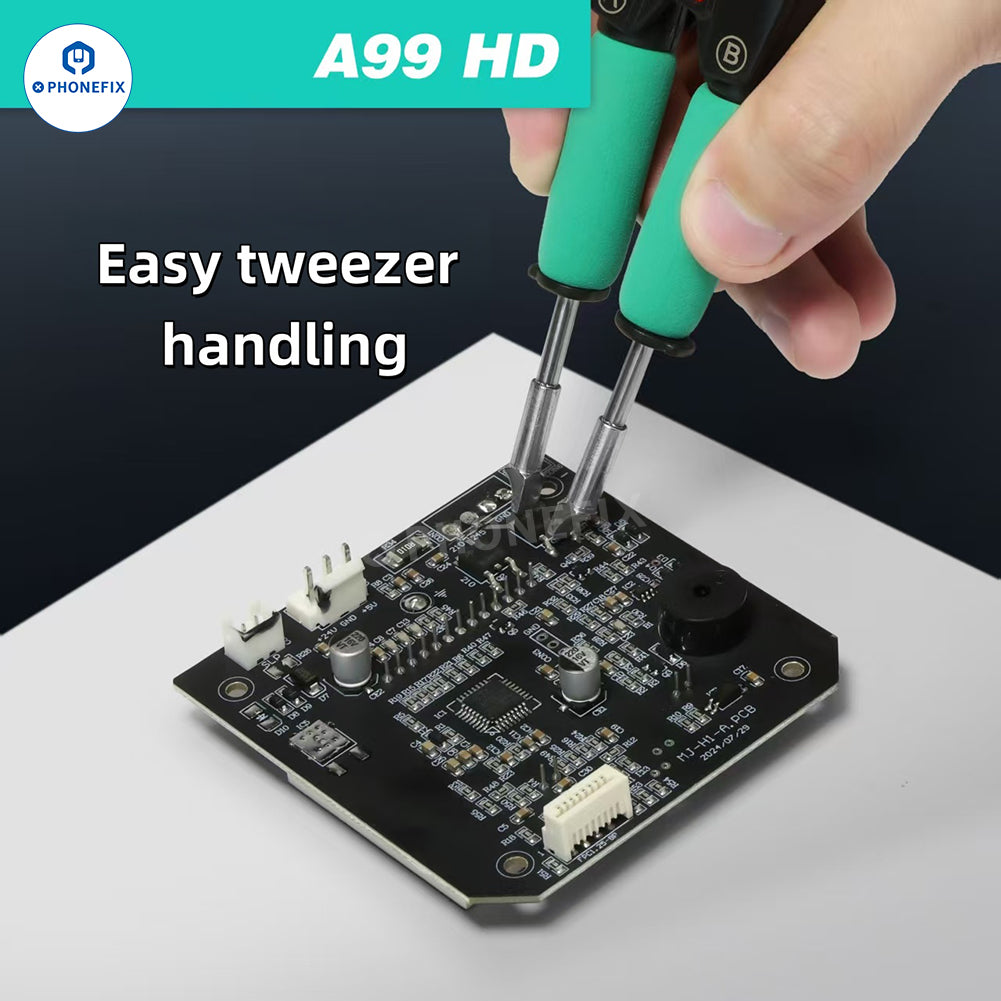 AIFEN A99 HD Soldering Station with C210 C245 Iron Electric Tweezers