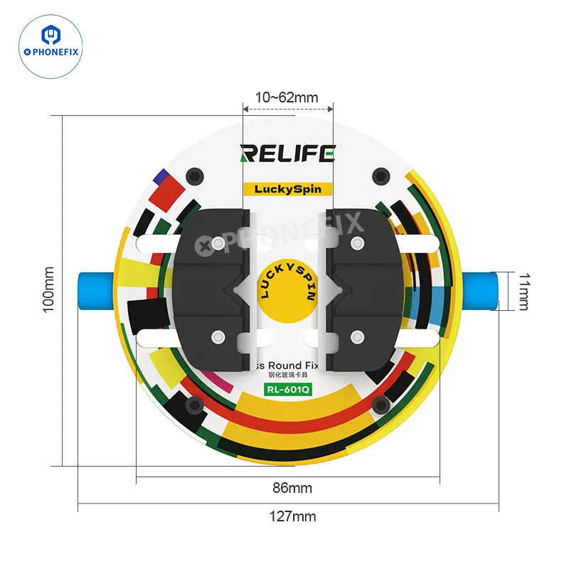 RELIFE RL-601Q PRO Rotating Glass Fixture Phone PCB IC Welding Clamp