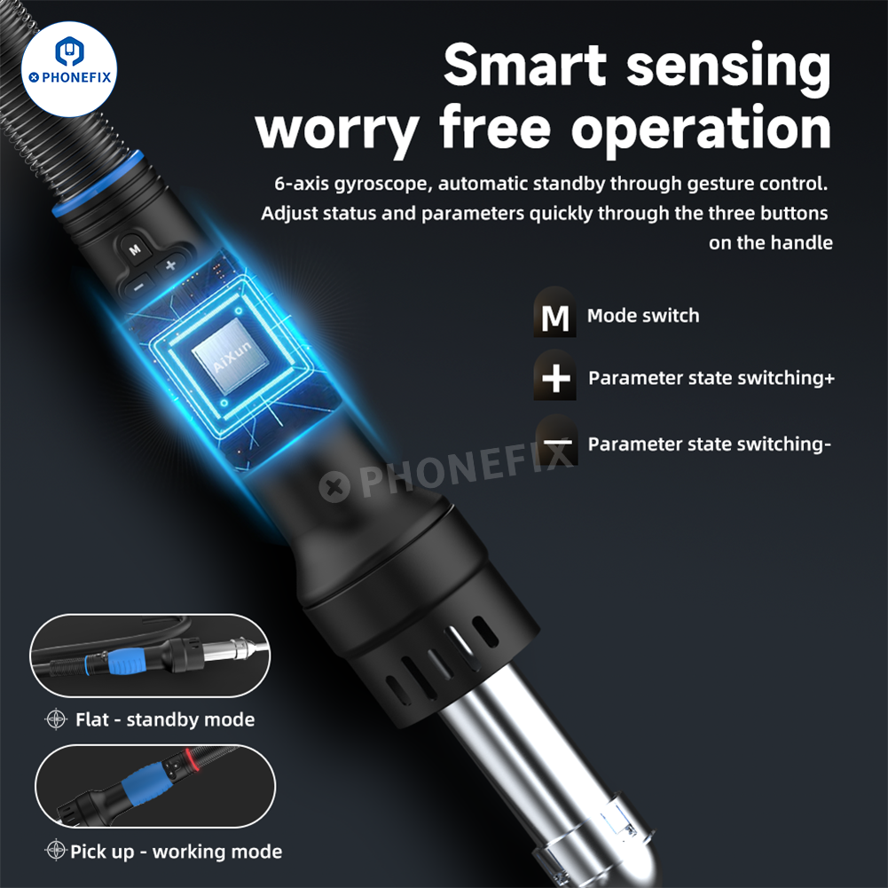 AIXUN H414D 1400W Dual Channel Hot Air Rework Station