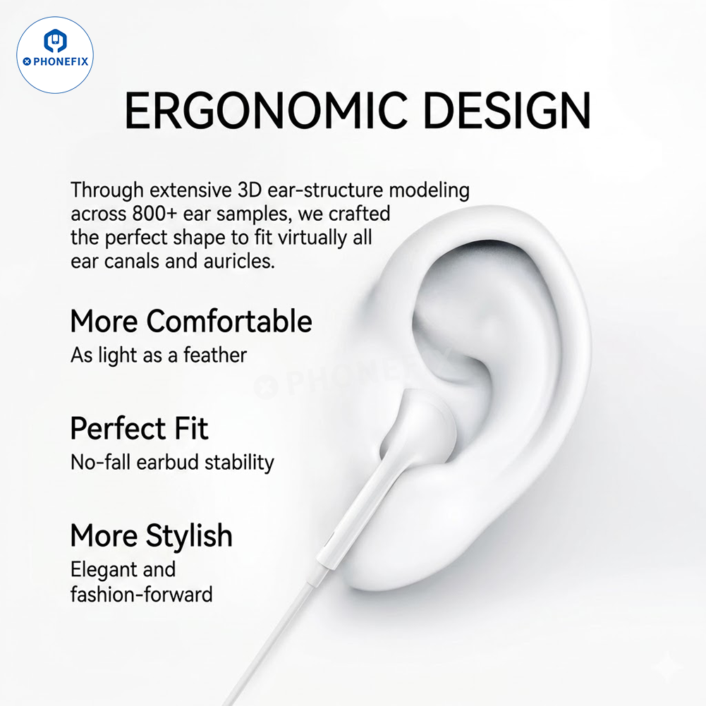 Type-C Digital Wired In-Ear Headphones for Apple Huawei - CHINA PHONEFIX SHOP Team