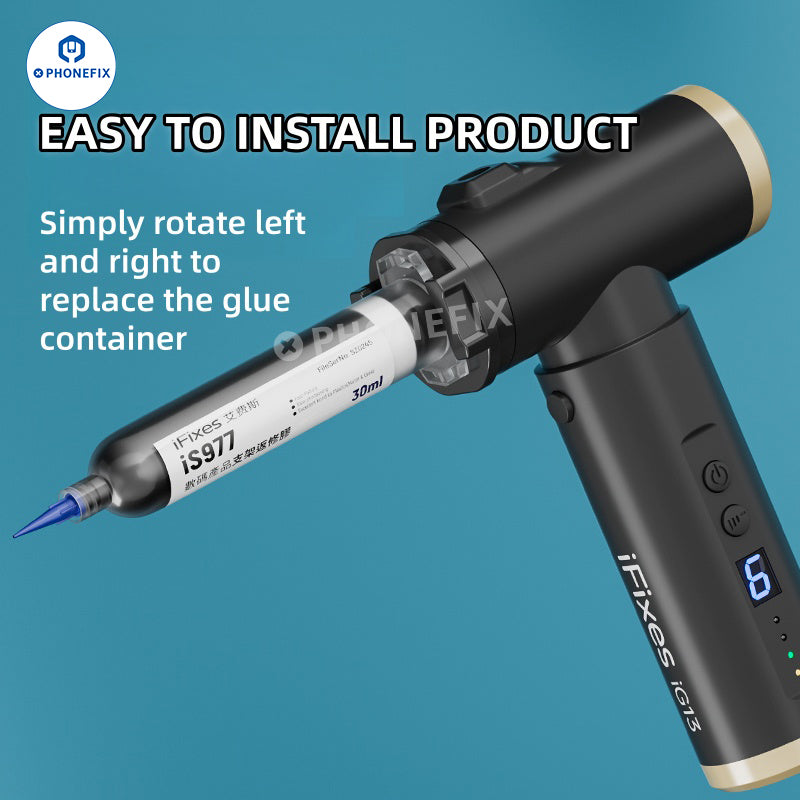iFixes iG13 Electric Dispensing Gun for 5/10/30/50CC Glue Paste