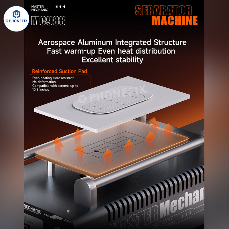 MECHANIC MC988 Phone 10.5-inch Screens Vacuum Heating Separator