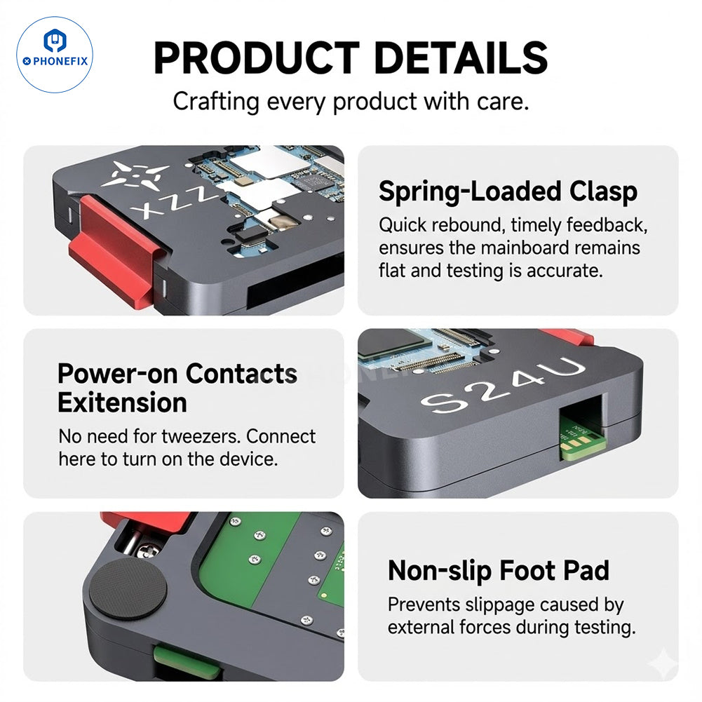 XZZ iSocket Samsung S22-S25 Ultra Motherboard Layered Test Fixture - CHINA PHONEFIX SHOP Team
