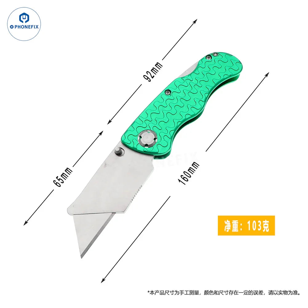 Metal-Handled Multifunctional Folding Utility Knife - CHINA PHONEFIX SHOP Team