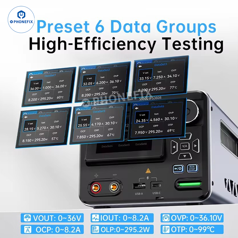 FNIRSI IPS3608 36V 8A Adjustable CNC DC Regulated Power Supply