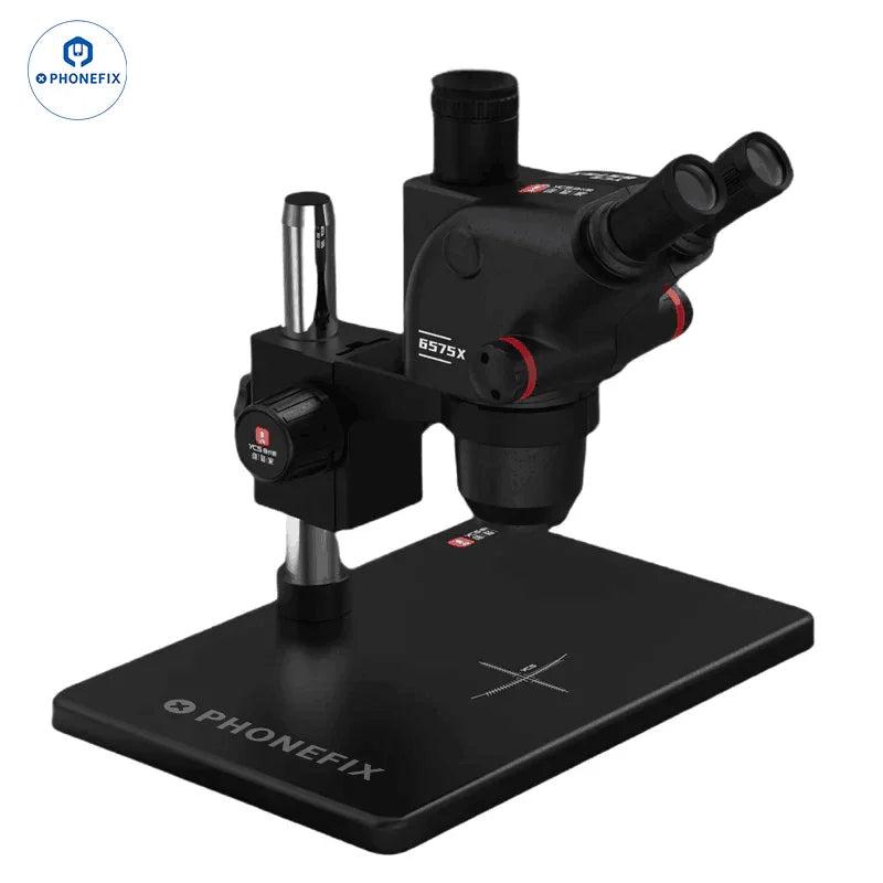 YCS 6575X 6.5X-75X Trinocular Microscope X80 4K Camera